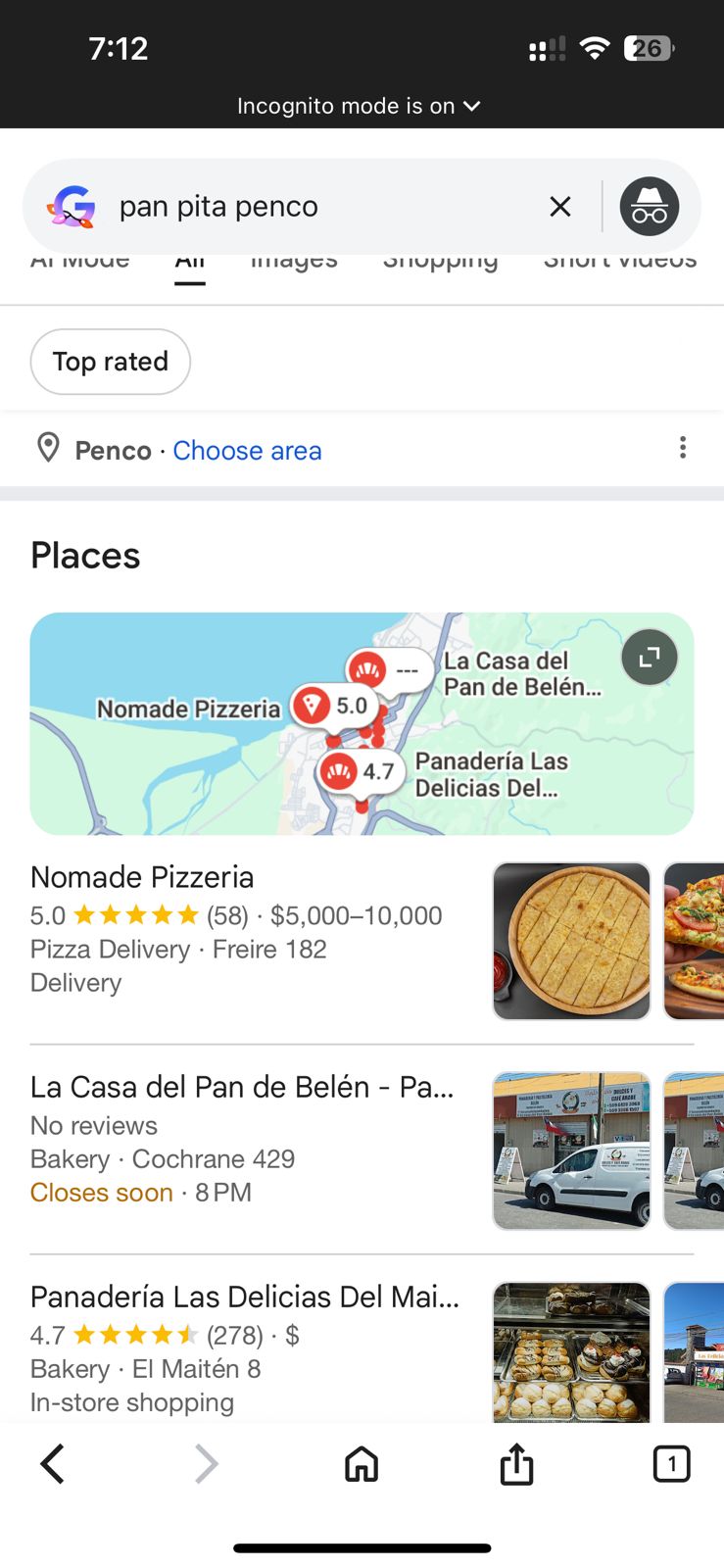 La Casa del Pan de Belén Google Maps ranking proof